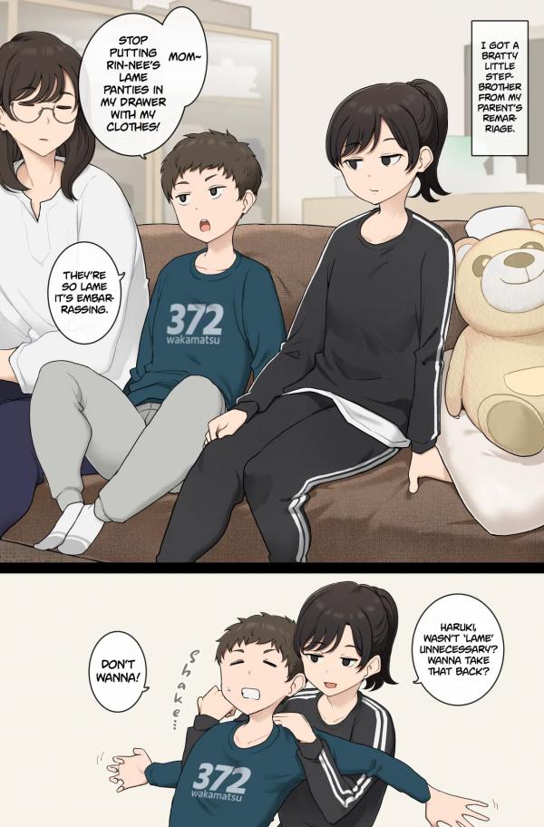 Older Step-sister Teaches Her Cheeky Little Step-brother a Lesson